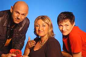 Ota Baláž, Halina Pawlowská a Valérie. Banánové rybičky: 31. května 2004