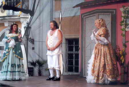 Foto z představení Casanova a spodní prádlo. Divadlo M.